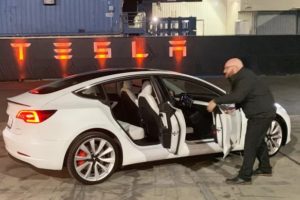 Tesla Model Y Doors Open